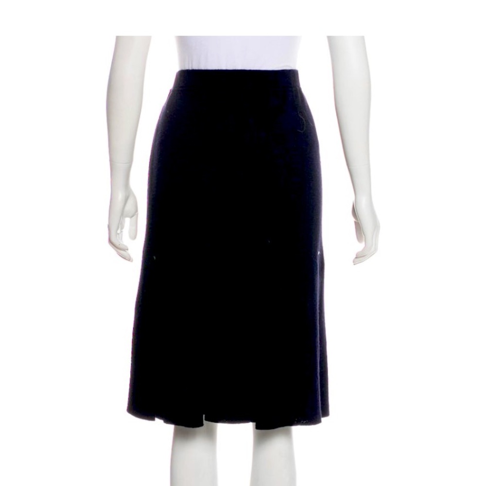 St. John’s fringed blue skirt size L